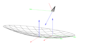 Diagram showcasing the precise engineering design phase of Azure Shine's satellite dish antennas.