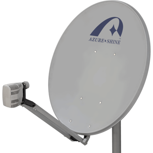 Azure Shine's 100cm VSAT antenna with Newtec iLNB.